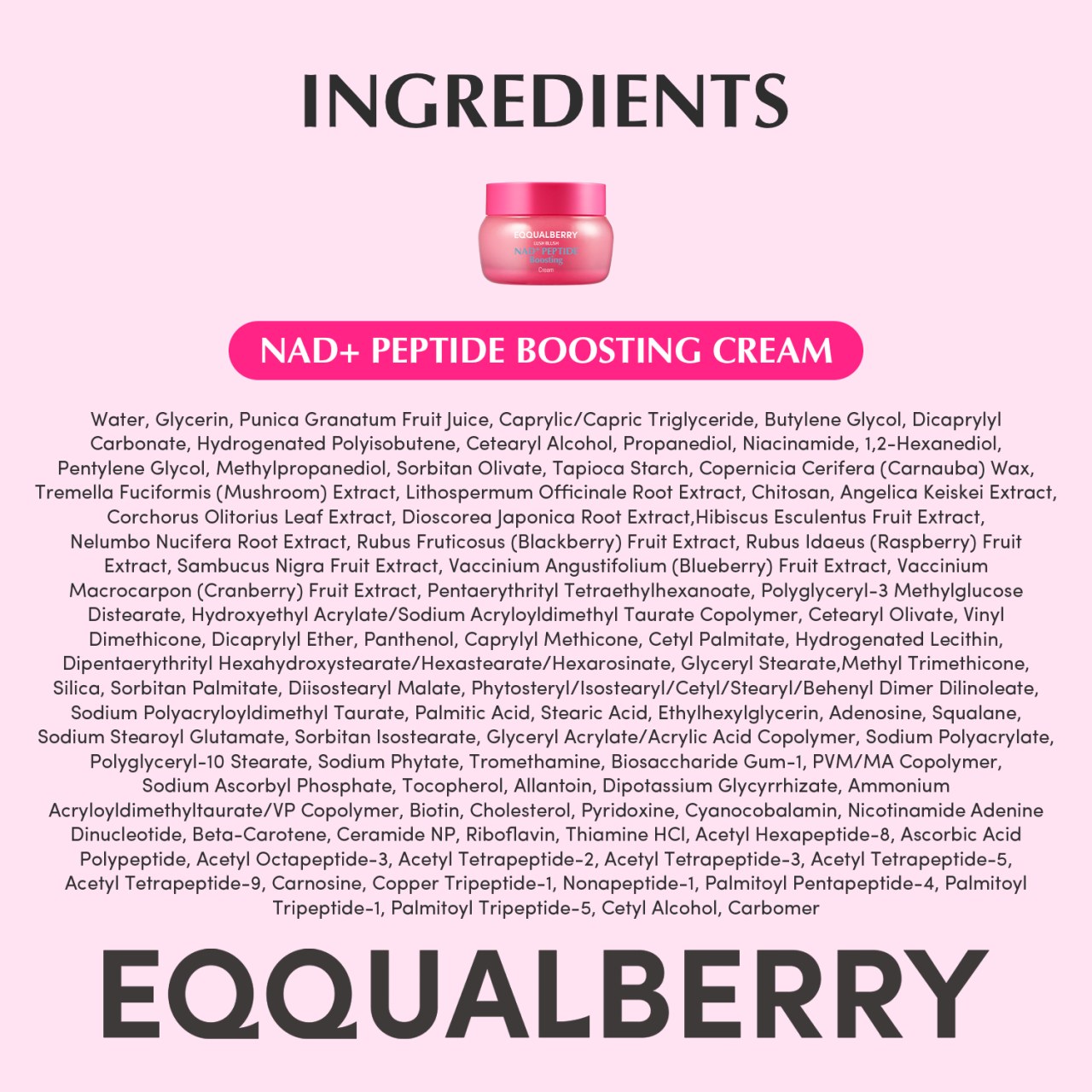 Kem dưỡng chống lão hóa Eqqualberry NAD+ Peptide Boosting Cream 50ML - Ảnh 33