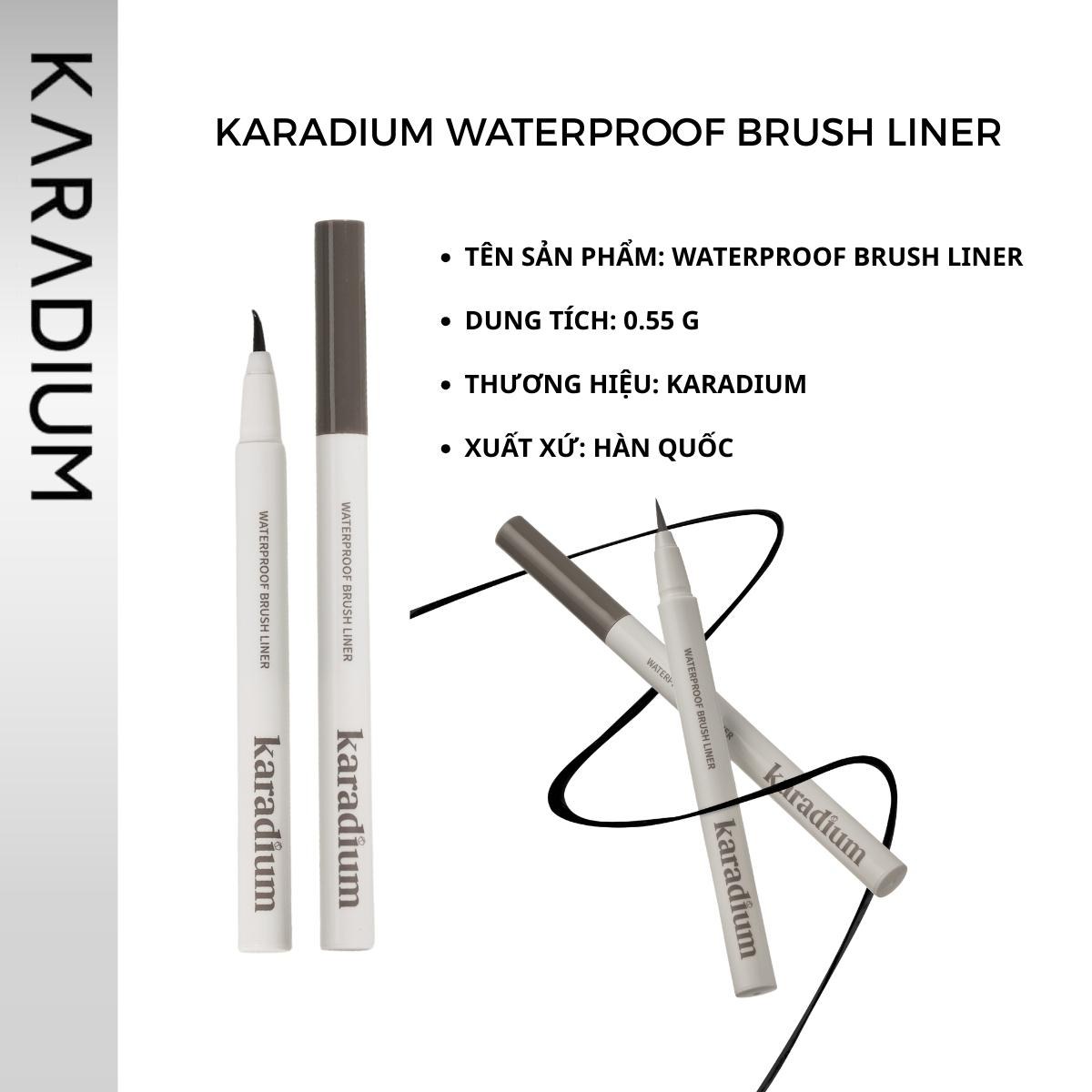 Kẻ mắt dạ Karadium Waterproof Brush Liner 0.55G