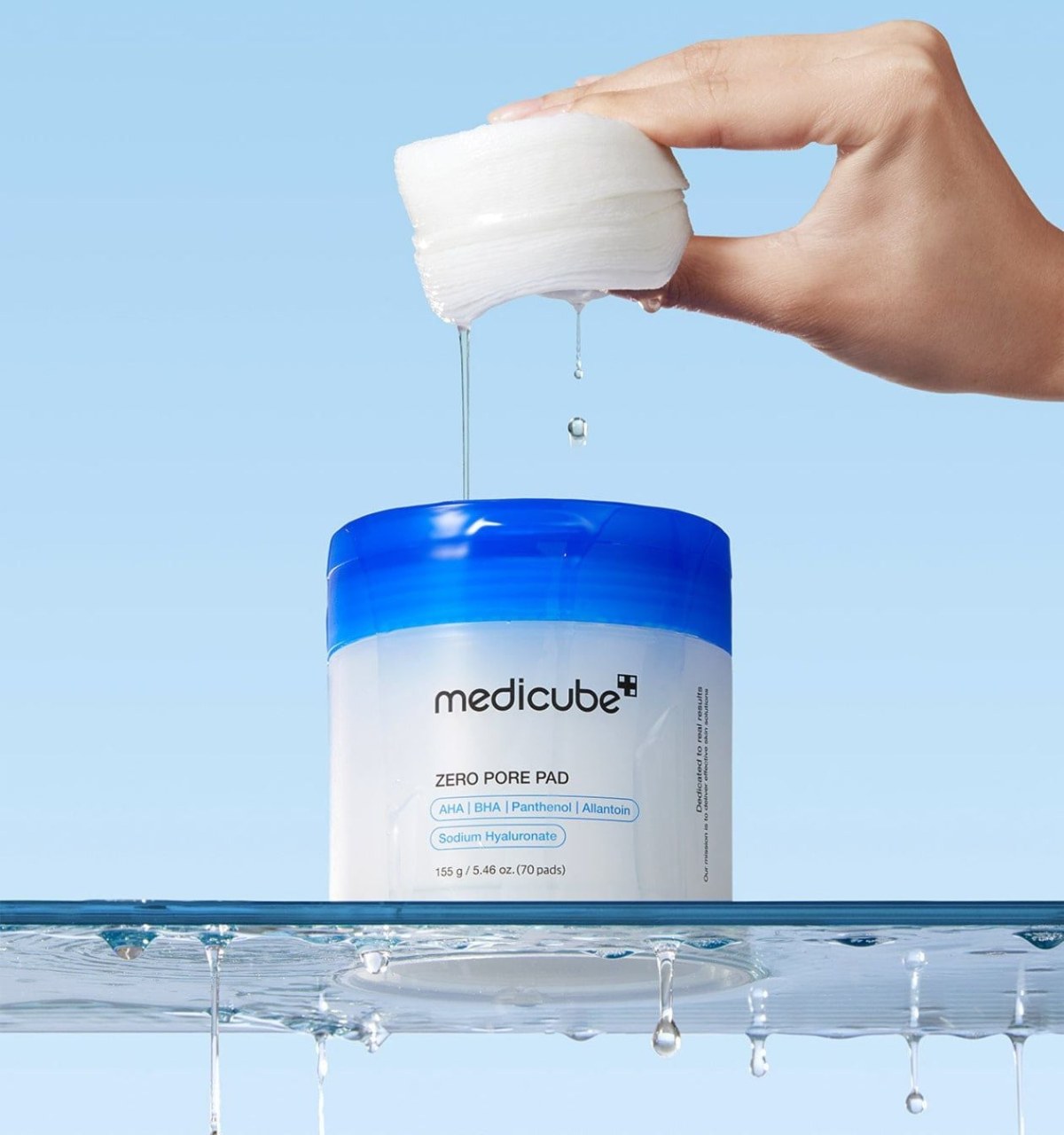 Alternative view of Toner pad chăm sóc da nhạy cảm Medicube Toner Zero Pore Pad Mild (155G/ 70 miếng)