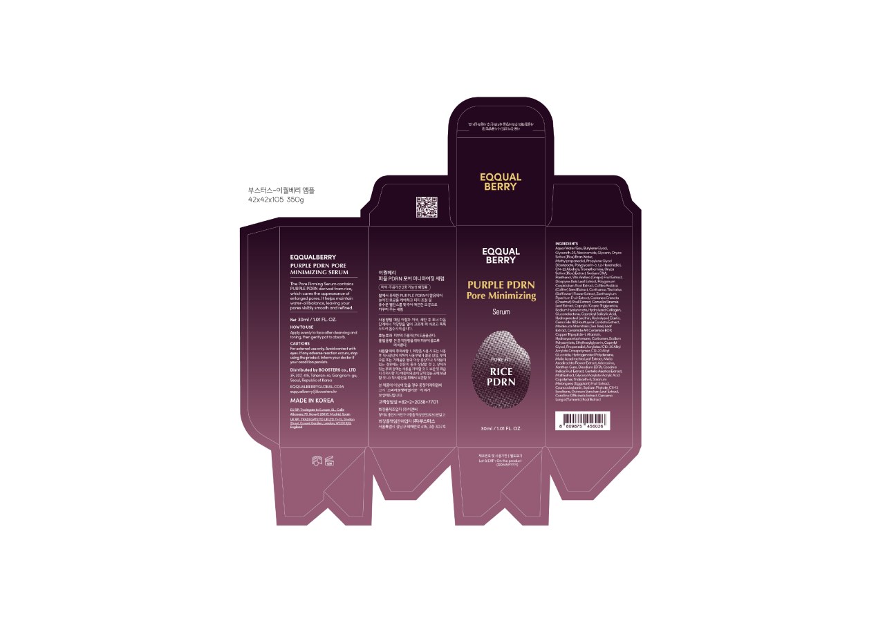 Alternative view of Tinh chất thu nhỏ lỗ chân lông Eqqualberry Purple Pdrn Pore Minimizing Serum 30ML
